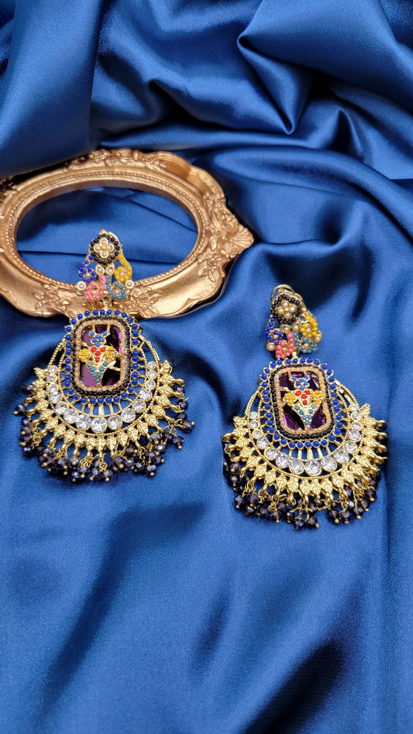 Chandbali/chandelier earrings