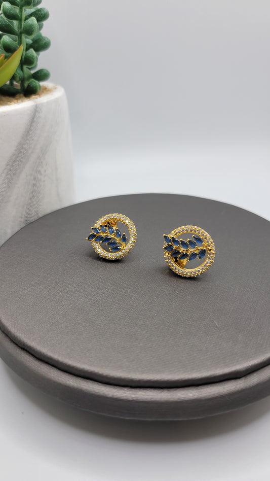 24k GP CZ studs