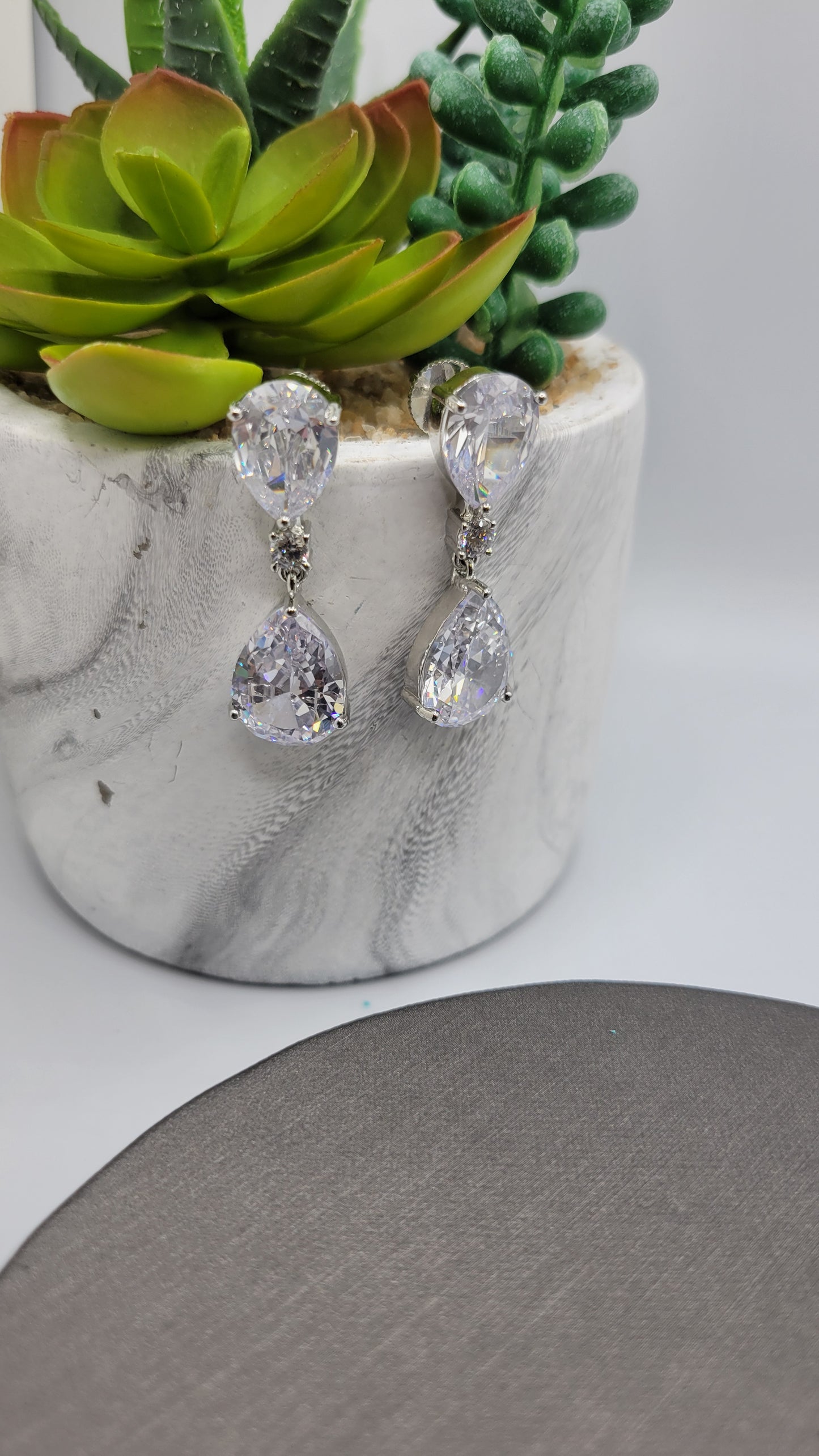 Cubic Zirconia Drop earrings