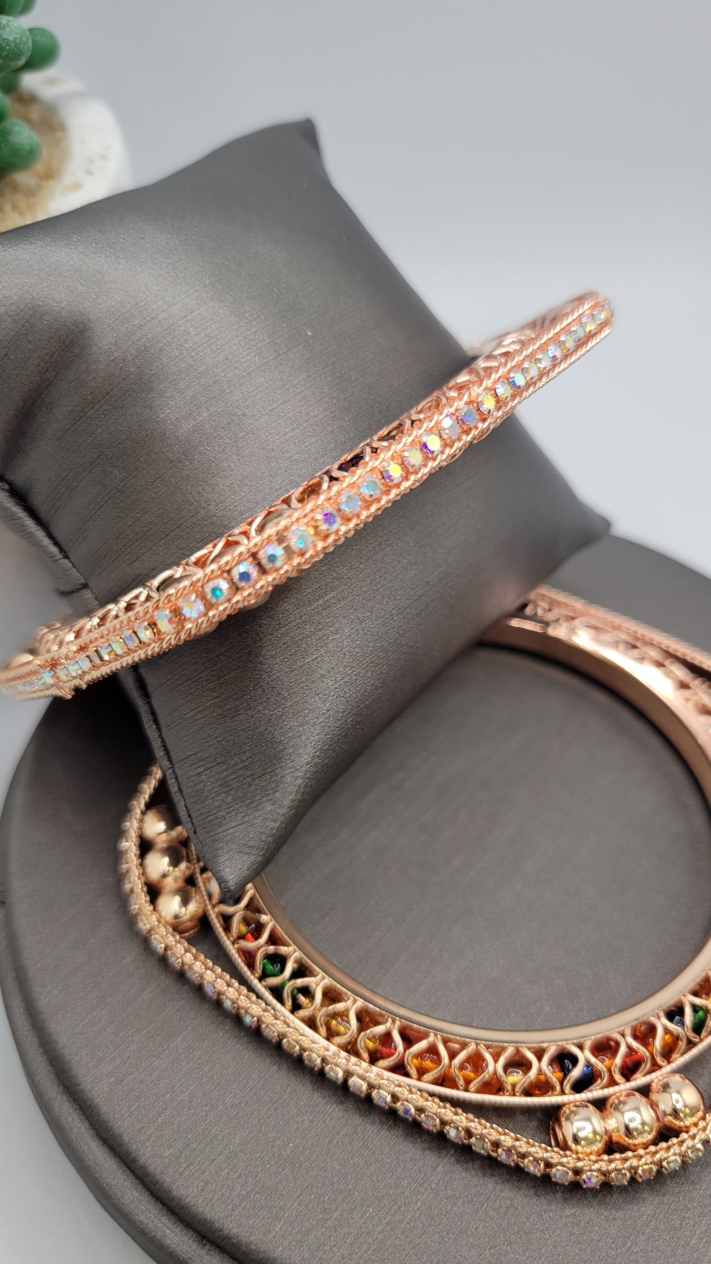 Rosegold square bangles