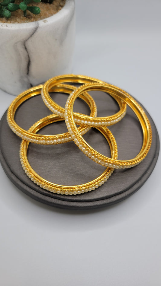 Gold plated bangles