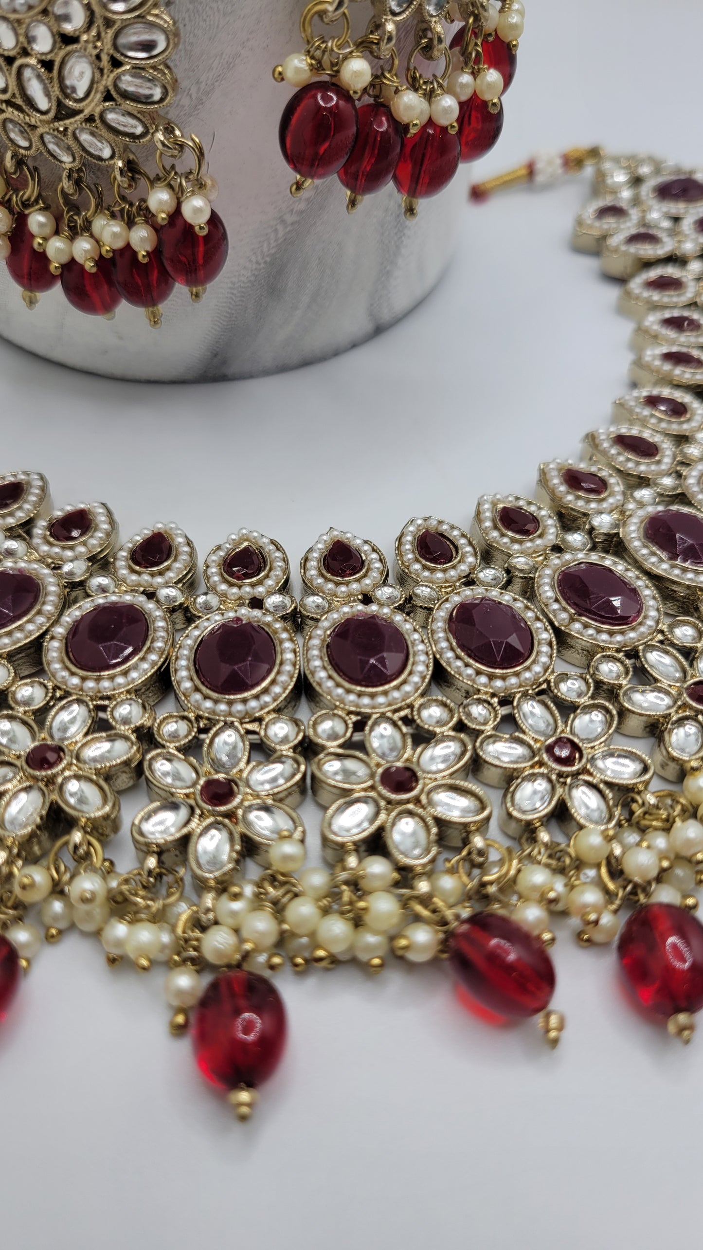 Kundan necklace set