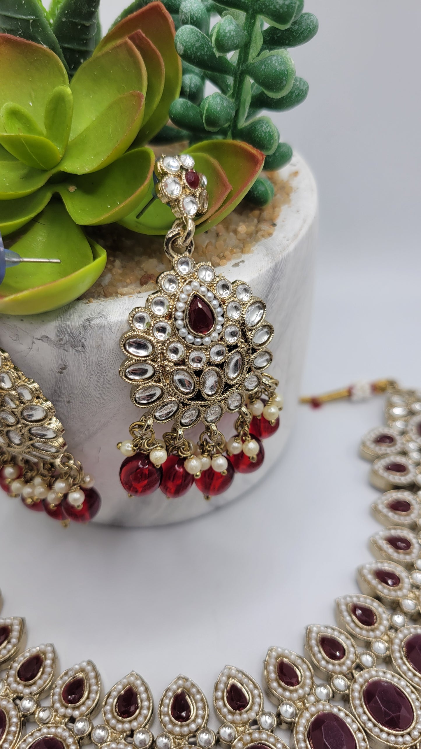 Kundan necklace set