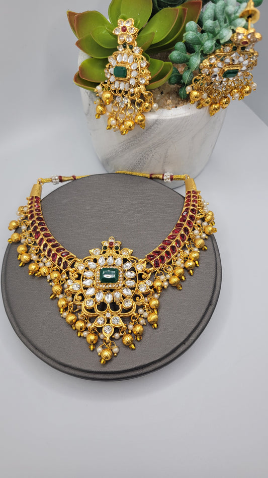 Kundan necklace set - IP