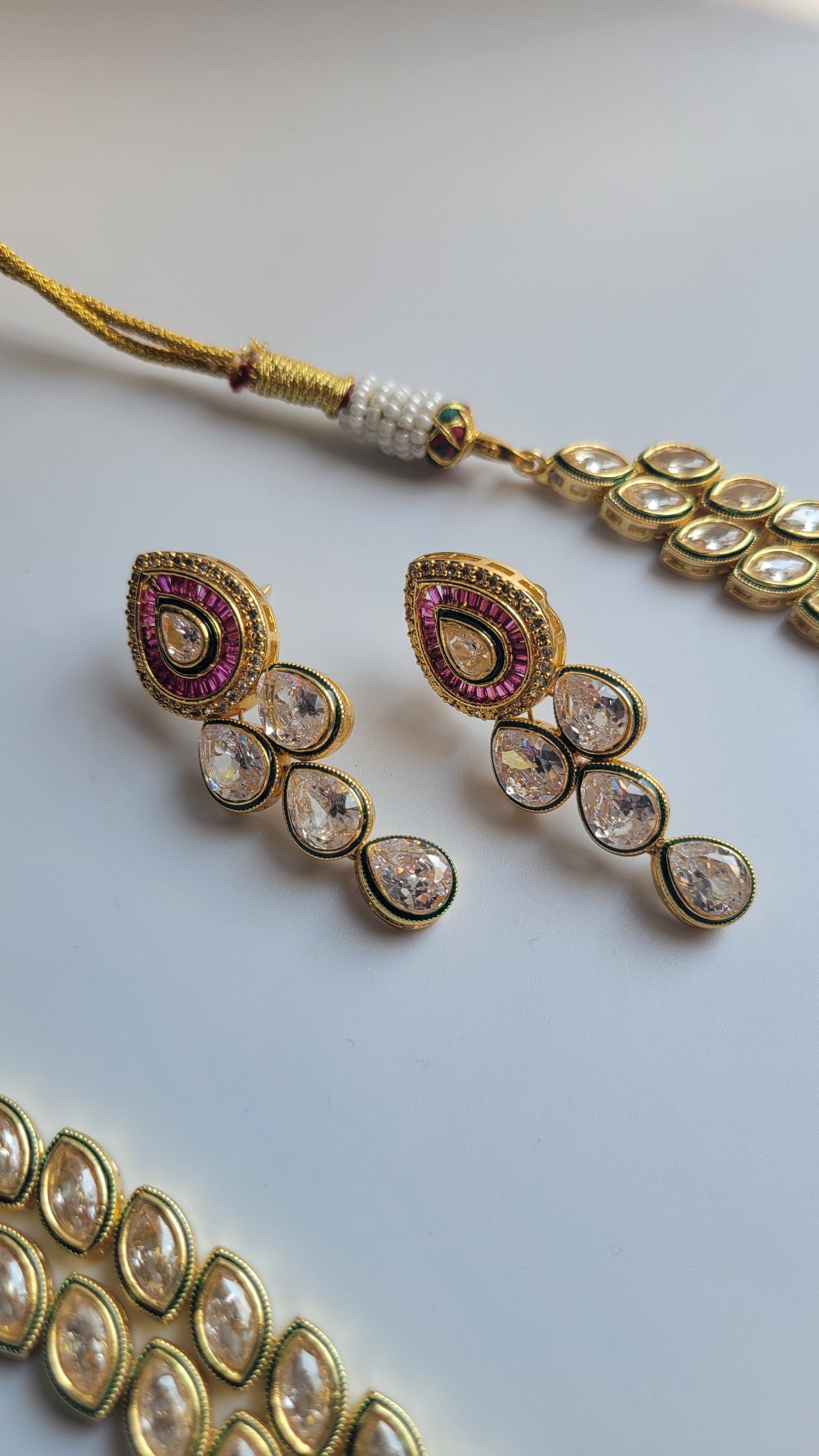 Kundan necklace set