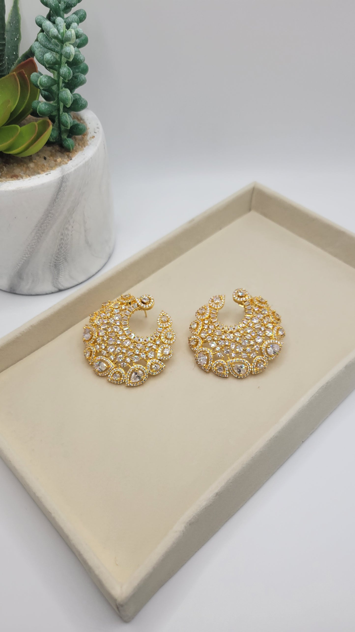 CZ earrings