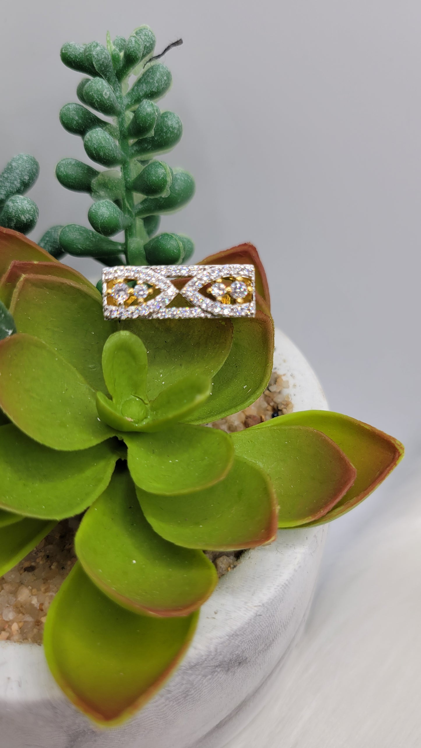 Gold CZ Ring