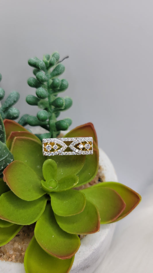 Gold CZ Ring