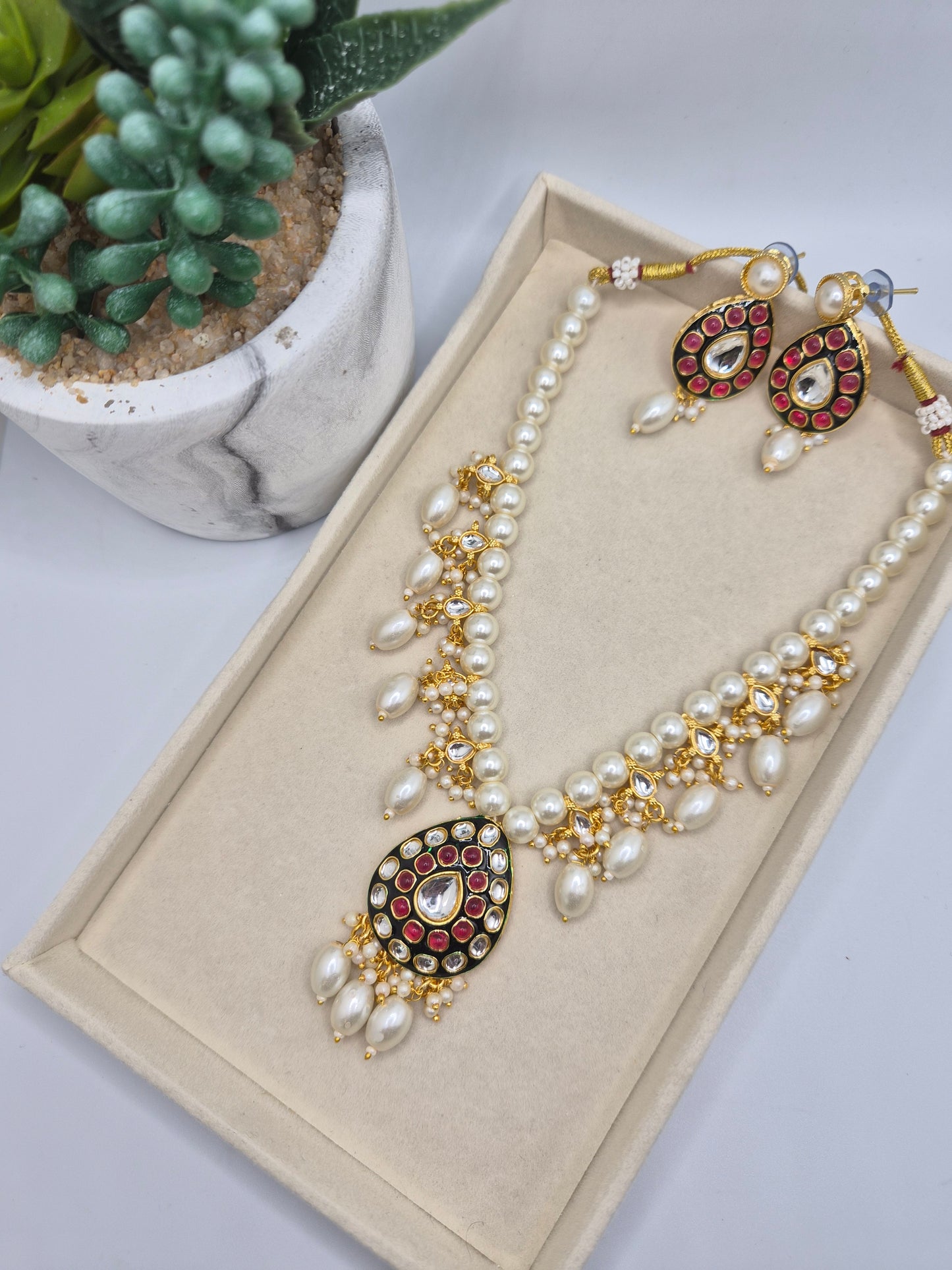 Pearl Meenakari sets
