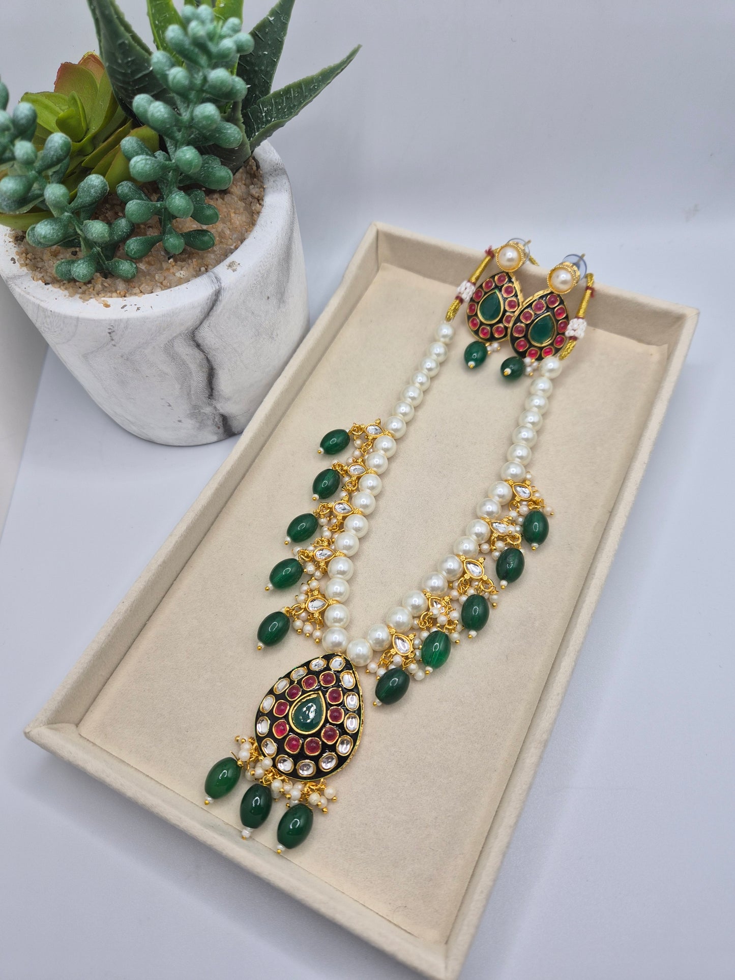 Pearl Meenakari sets