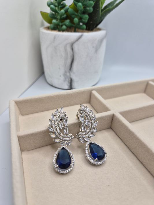 Sapphire drop earrings