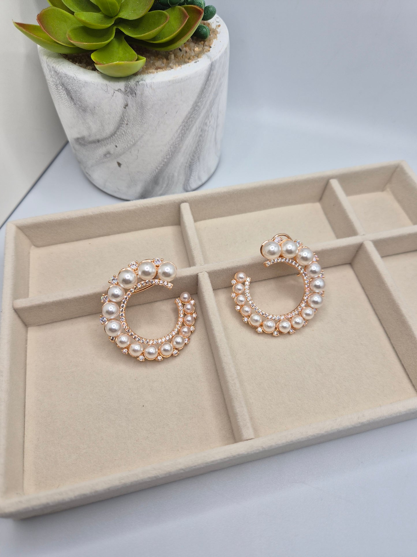 Pearl earrings