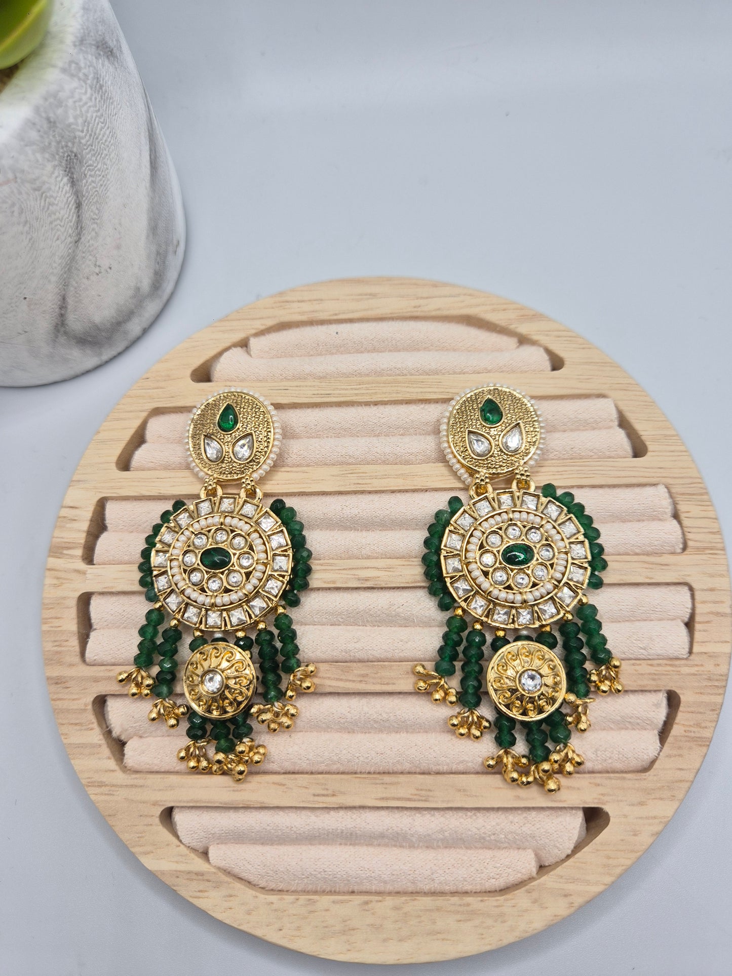 Ethnic kundan earrings