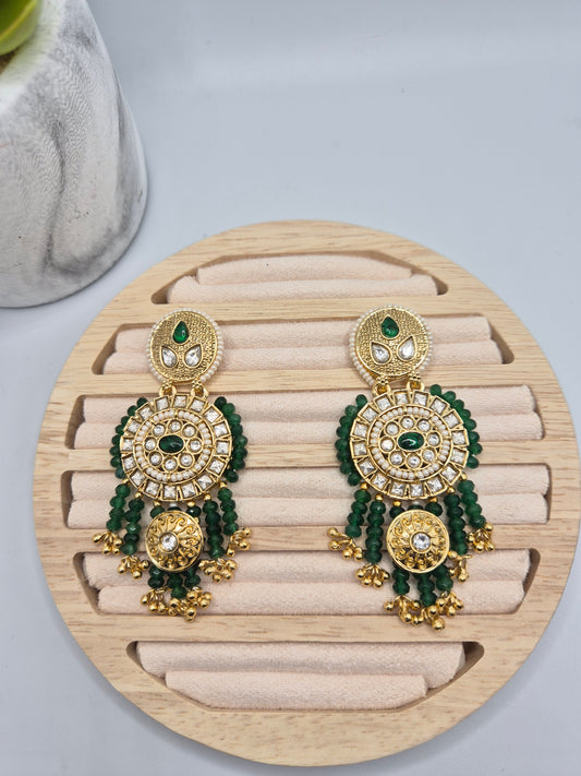 Ethnic kundan earrings