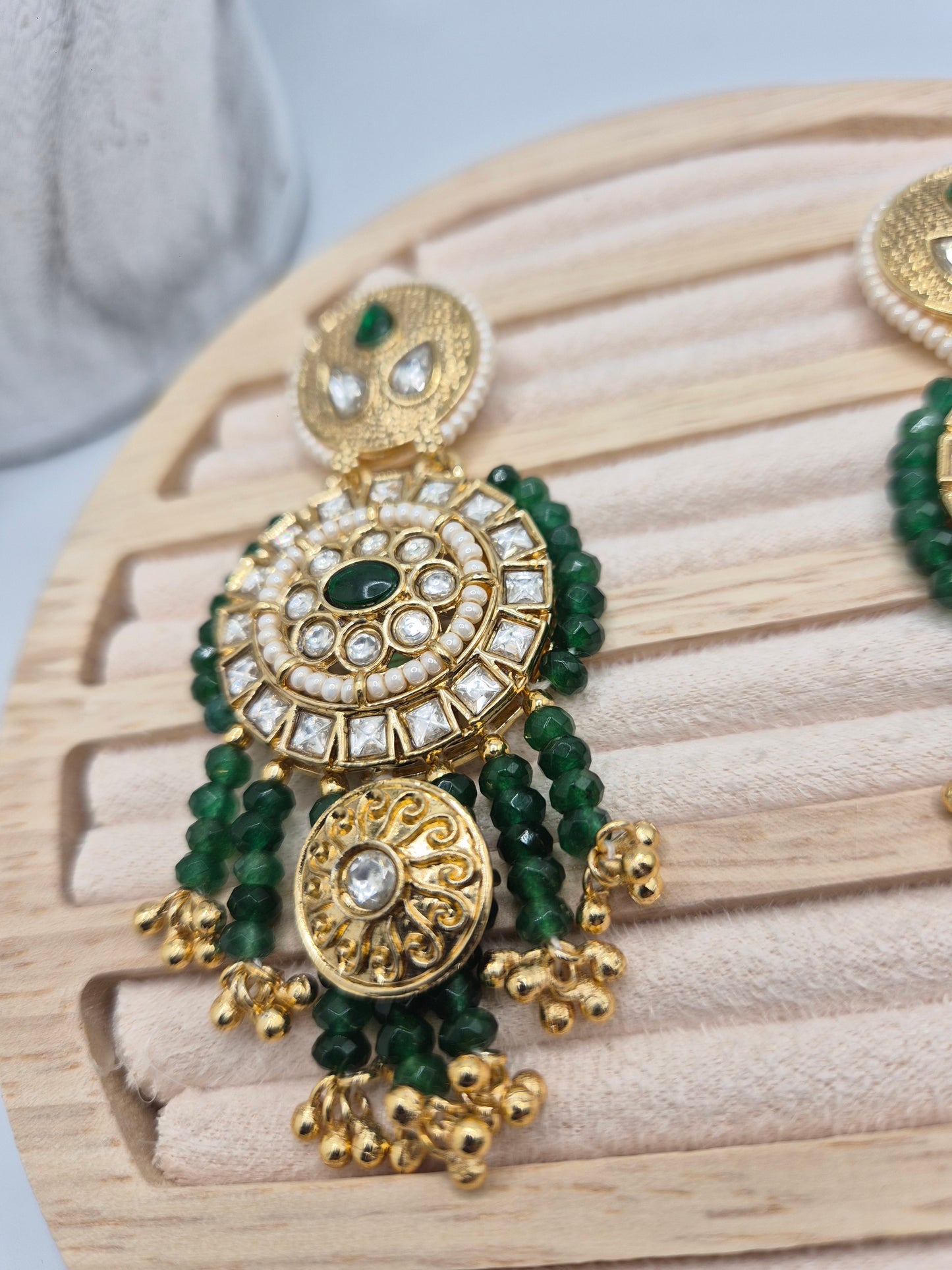 Ethnic kundan earrings