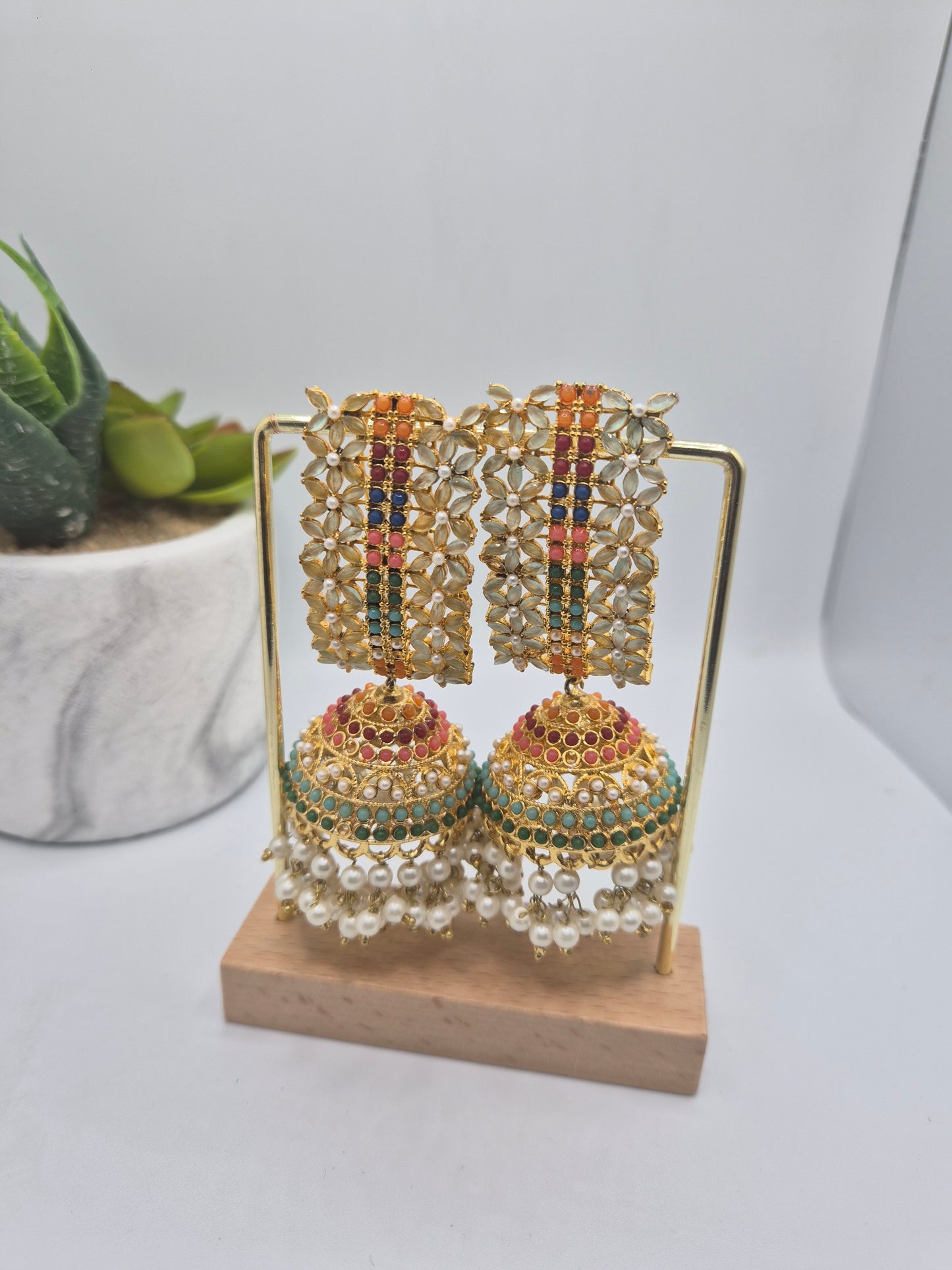 Jhumka earrings