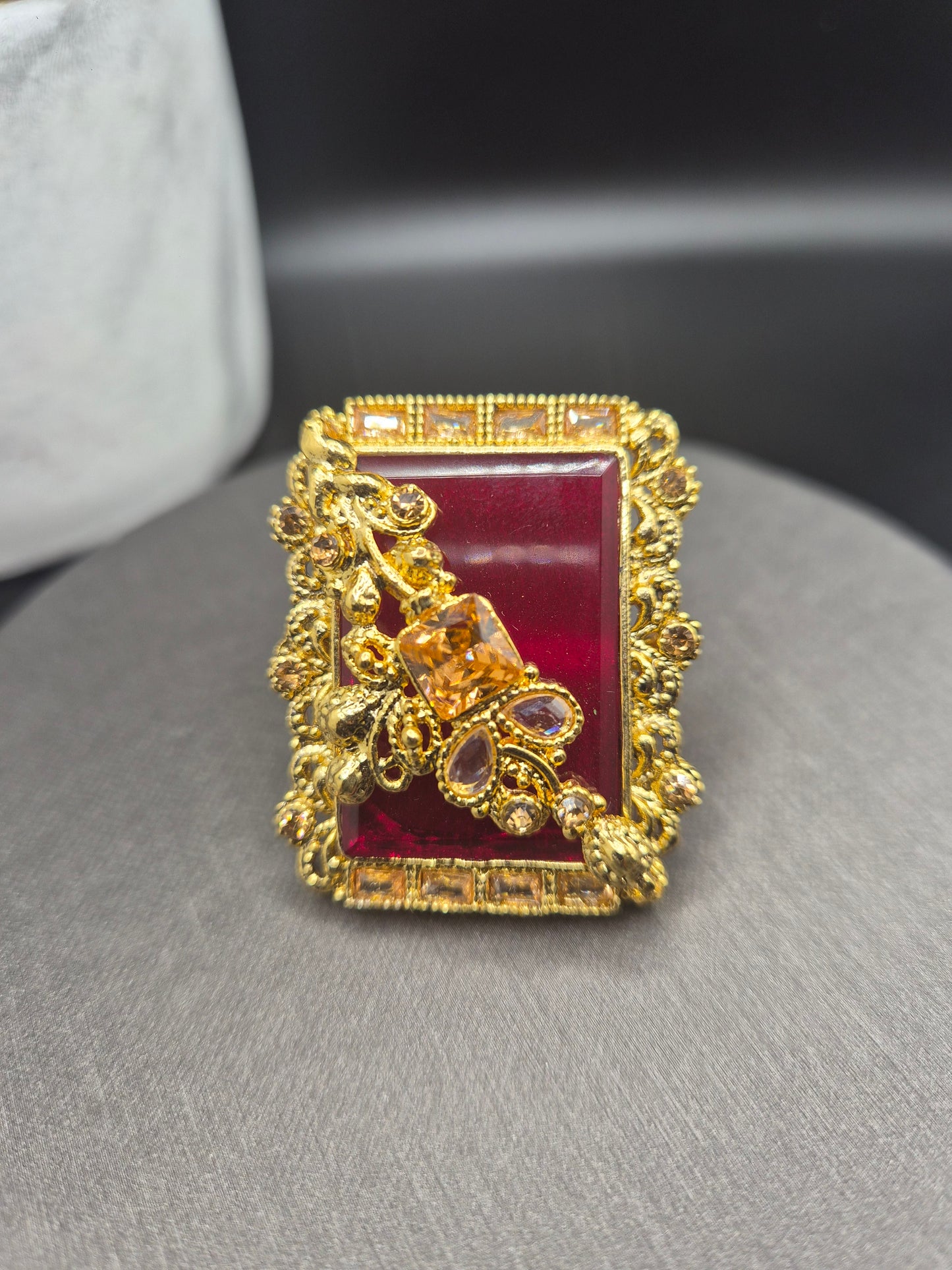 Maroon ring