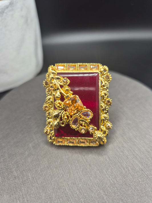 Maroon ring