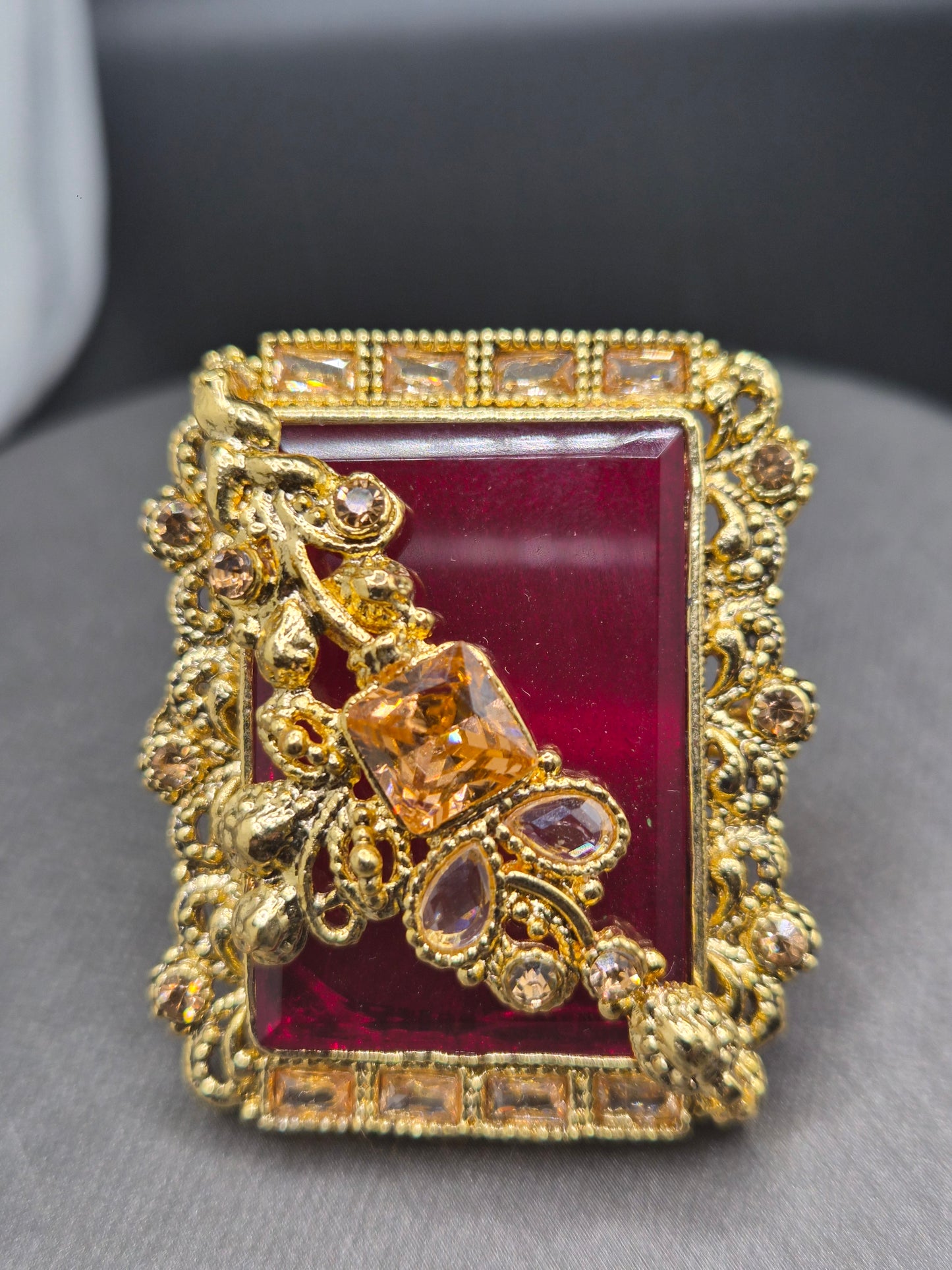 Maroon ring